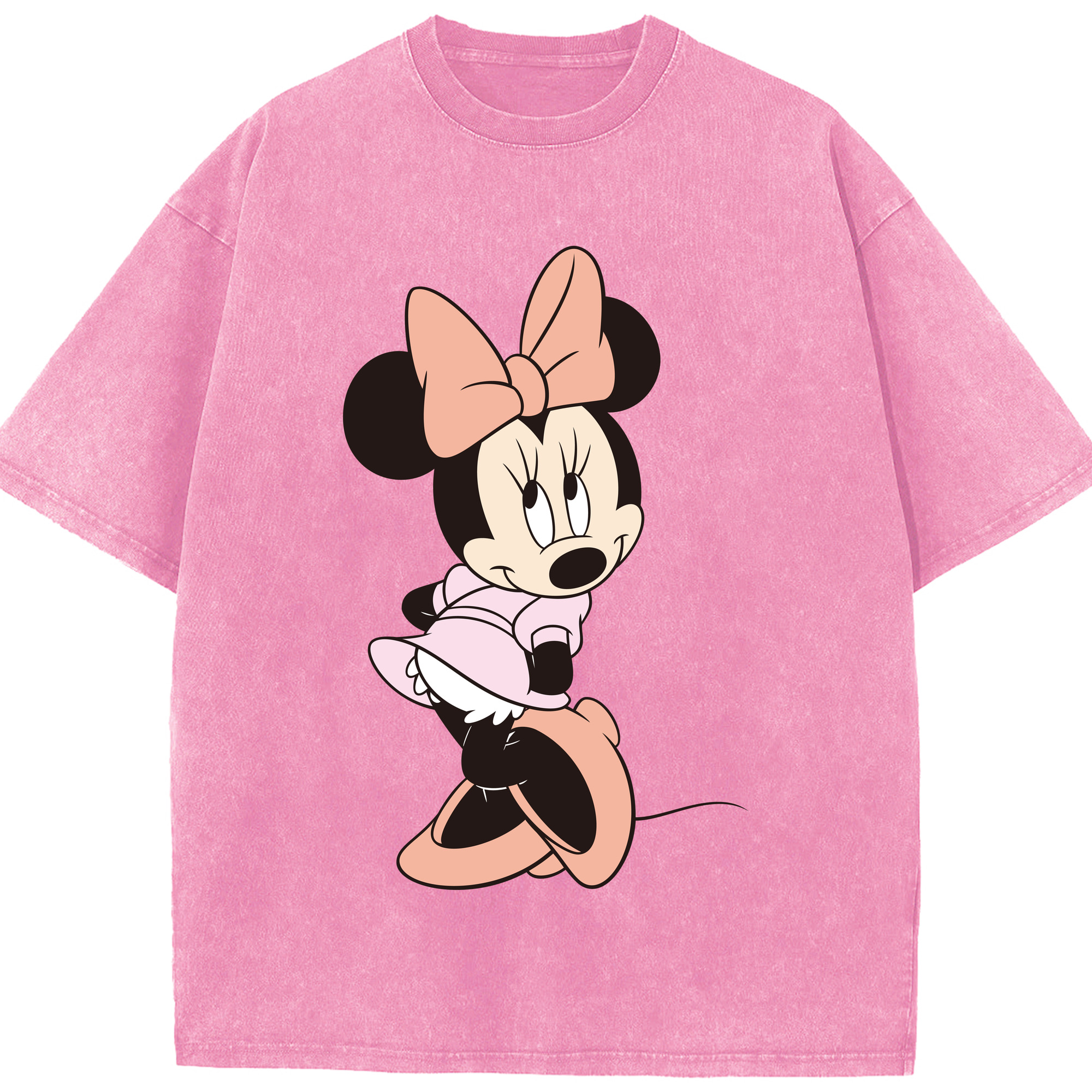 （画像用） ミッキーマウス Mickey Mouse 綿100% ヴィンテージ風 半袖Tシャツ（フロントプリント）